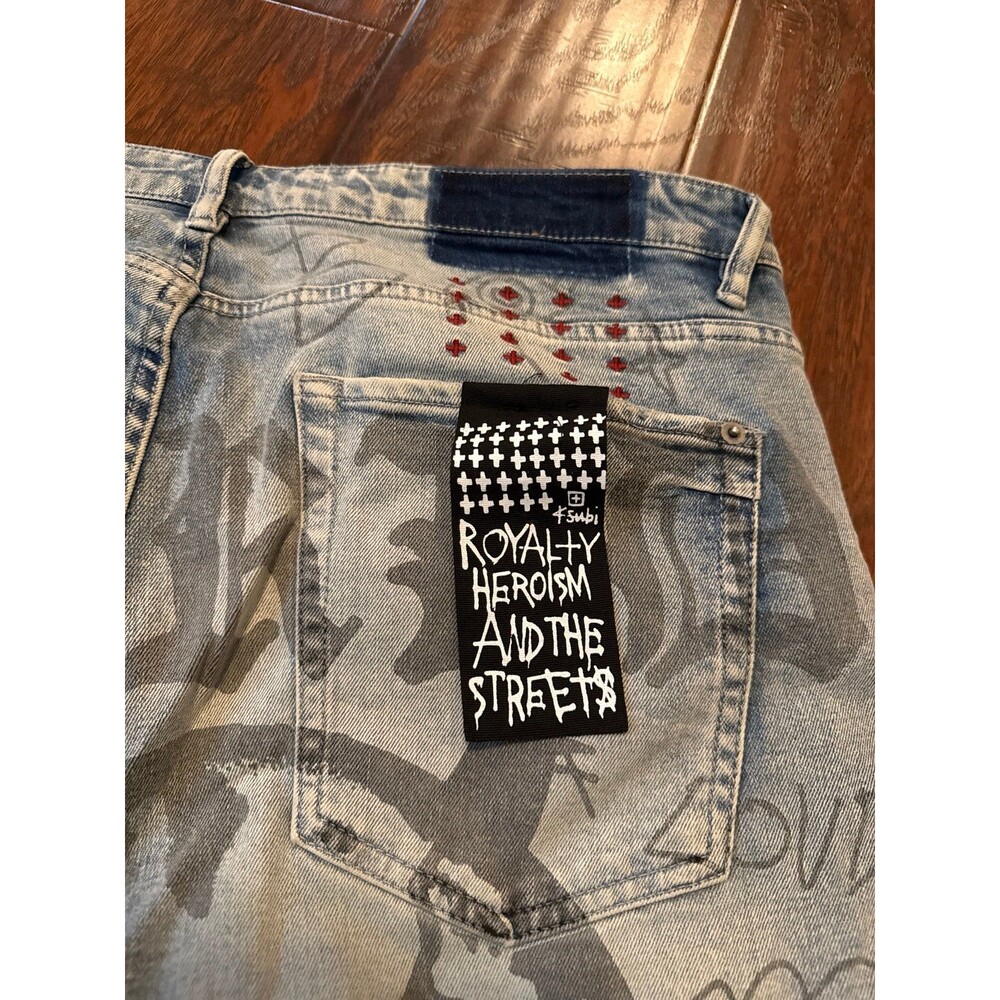 Ksubi World Tour Van Winkle Devil Smash Jeans Size 40” - Picture 4 of 6